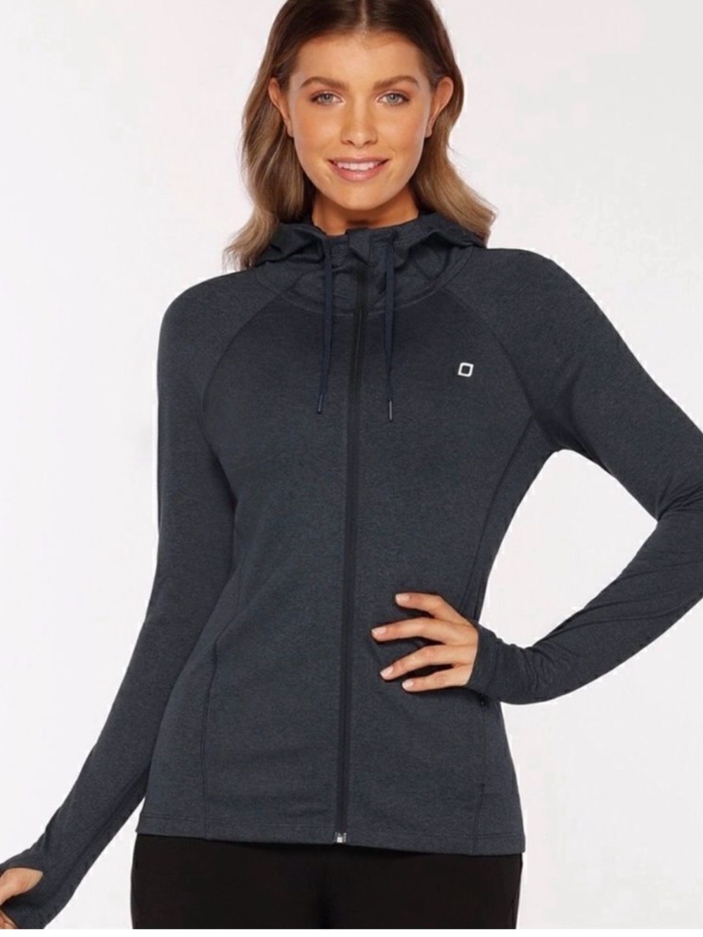 Lorna Jane Ava Active Hooded Zip-Up through